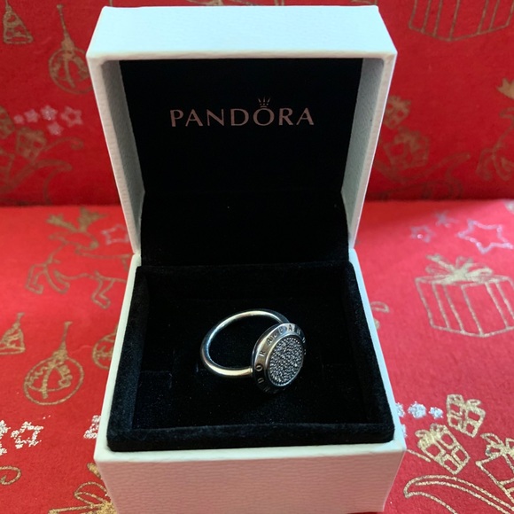 Pandora Logo Pave Ring - Picture 2 of 2
